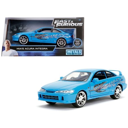 JADA 1 by 24 Scale Diecast for Mias Acura Integra Right Hand Drive Model Car - Blue 30739